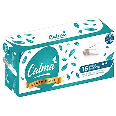 Био Дамски Тампони Calma Cotton Line Хипоалергенни Супер