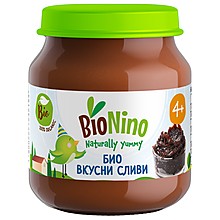 Био Пюре BioNino Сливи 4м+
