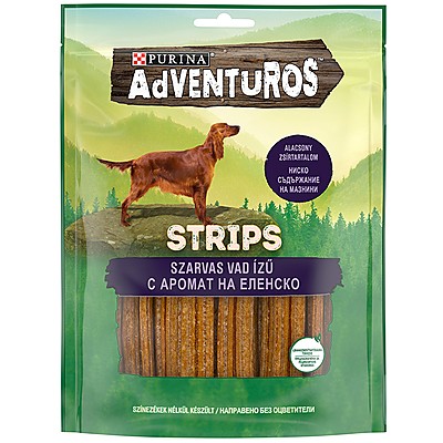 Лакомство за Куче Adventuros Strips Вкус Еленско
