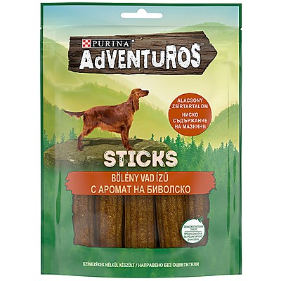 Лакомство за Куче Adventuros Sticks Вкус Биволско