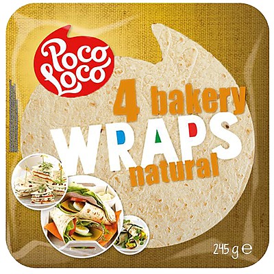 Тортила Poco Loco Натурални Питки 4 бр x 22 см