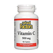 Витамин С 500мг + Шипка И Биофлавони Таблетки Х90 Natural Factors