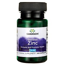 Swanson Хелатиран Цинк За Имунната Система 90 Капсули