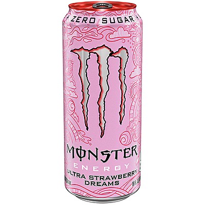 Енергийна Напитка Monster Ultra Strawberry Dreams без Захар