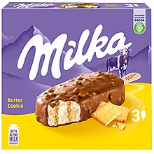 Сладолед Milka с Маслени Бисквити