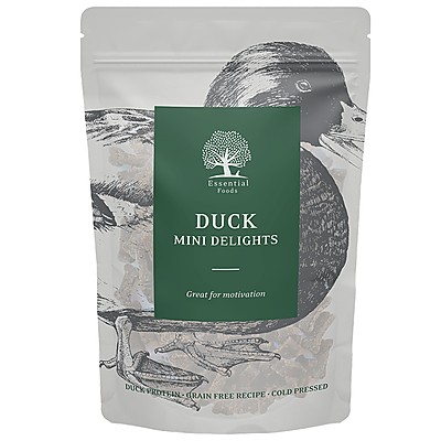Лакомство за Кучета Essential Foods Duck Mini Delights Grain Free с Патешко Месо
