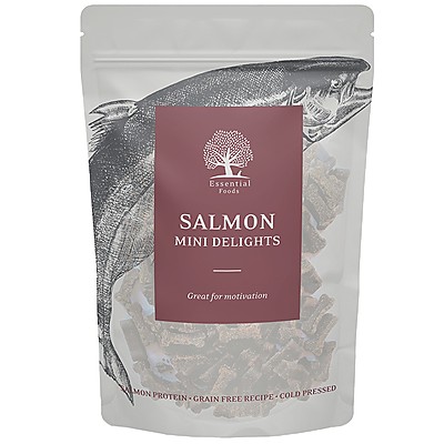 Лакомство за Кучета Essential Foods Salmon Mini Delights Grain Free със Сьомга