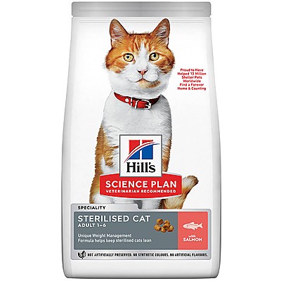 Храна за Котки Hill's Science Plan за Кастрирани Котки със Сьомга