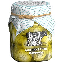 Млечни Перли от Краве Мляко в Зехтин с Мента от Млекарница Заара