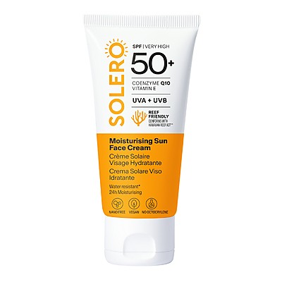 Solero Хидратиращ Слънцезащитен Крем За Лице Spf50+ 50мл