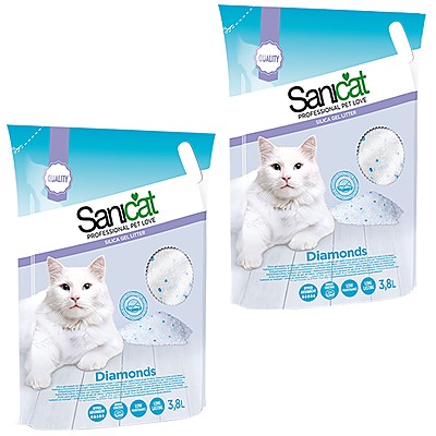 Котешка Тоалетна Sanicat Diamonds Силиконова