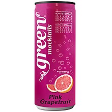 Газирана Напитка Green Mocktails Розов Грейпфрут Без Захар