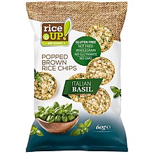 Оризов Чипс Rice Up! с Италиански Босилек