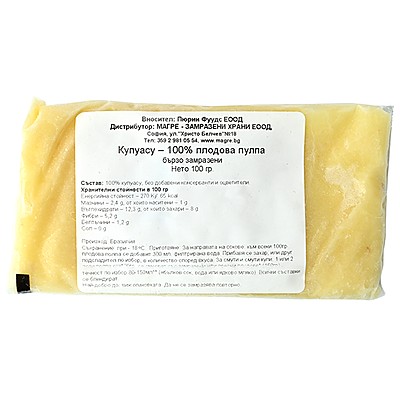 Плодово Пюре за Смути Puree Foods Купуасу 100% Плодова Пулпа
