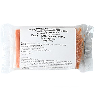 Плодово Пюре за Смути Puree Foods Гуава 100% Плодова Пулпа