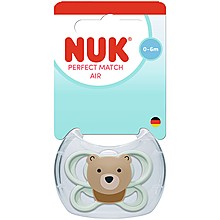 Биберон Залъкалка NUK Perfect Match 0-6м Air Мече