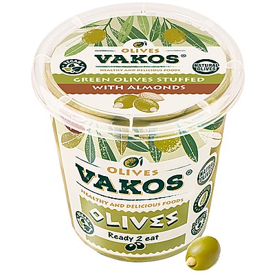 Зелени Маслини Халкидики Vakos с Бадем
